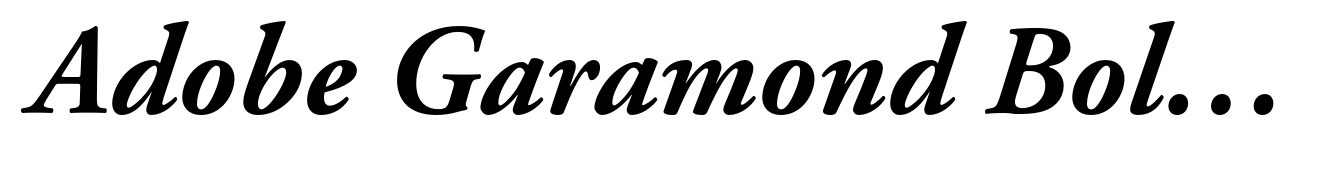 Adobe Garamond Bold Italic